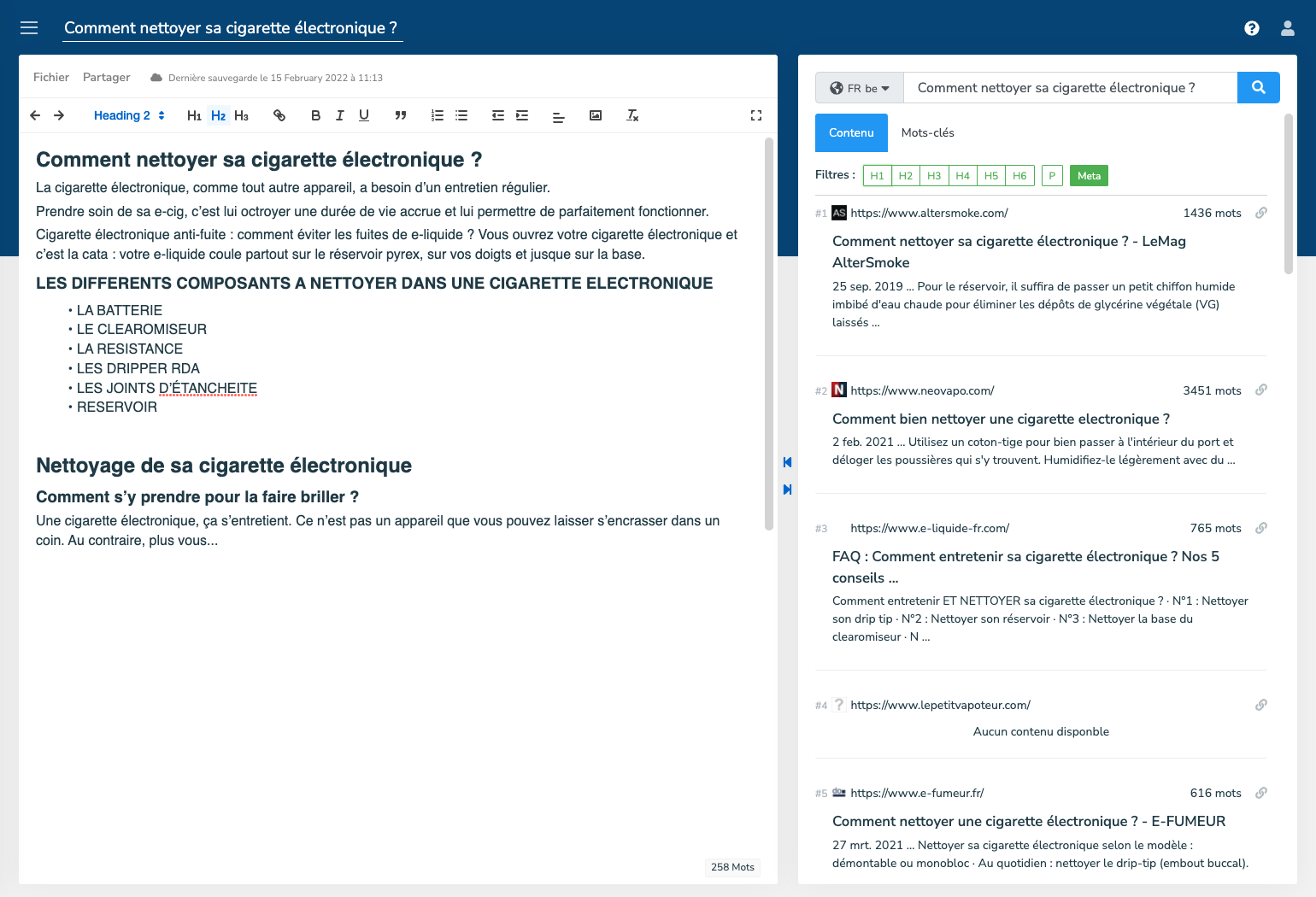 METAs & URL 1 doBrief contenu meta