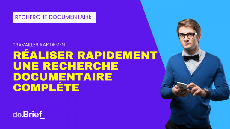 Réaliser une recherche documentaire rapidement