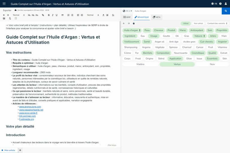Analyse sémantique de la SERP